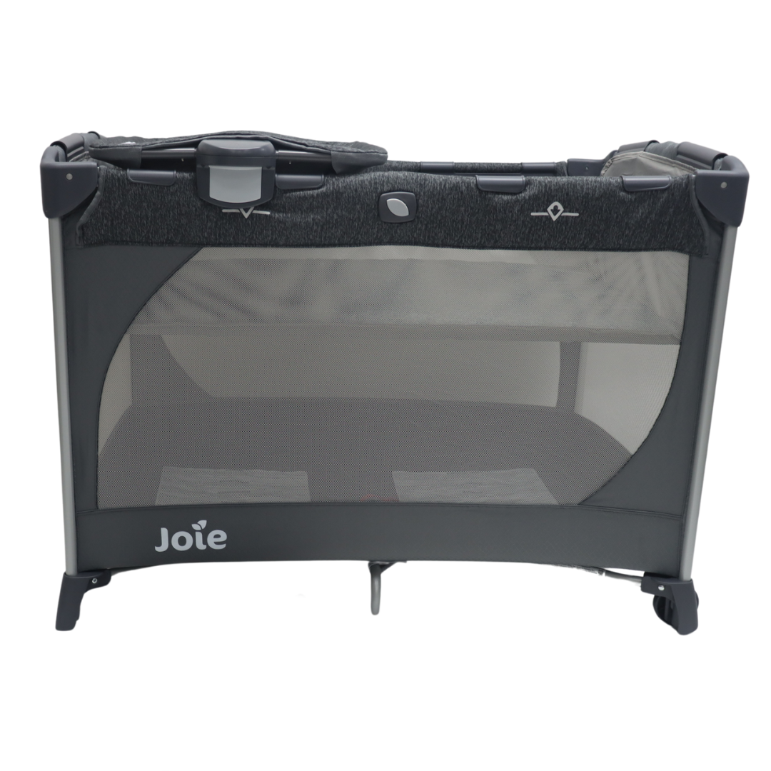 Joie - Patut pliant Commuter Change Gray Marble, cu cosulet detasabil inclus