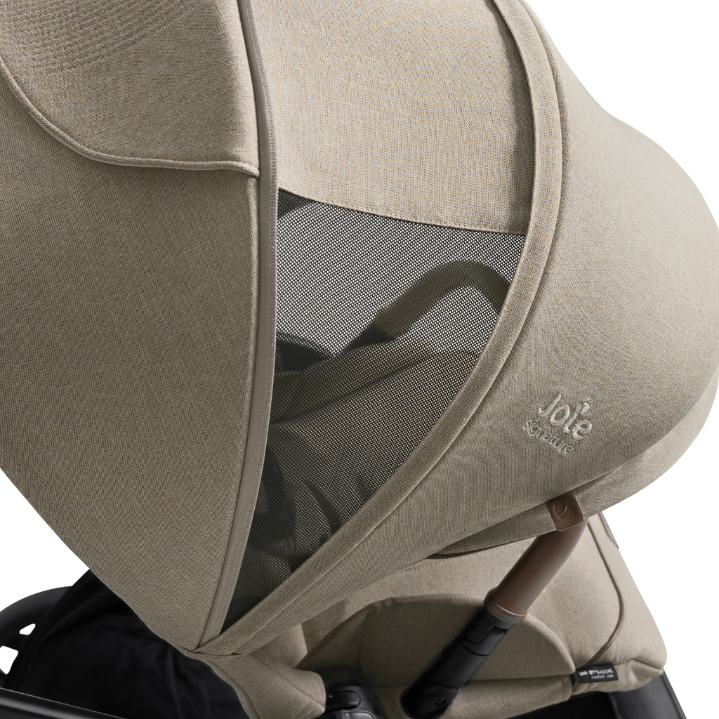 Carucior Multifunctional 3 in 1 Joie Valora Signature Sandstone cu Landou si Scoica Auto