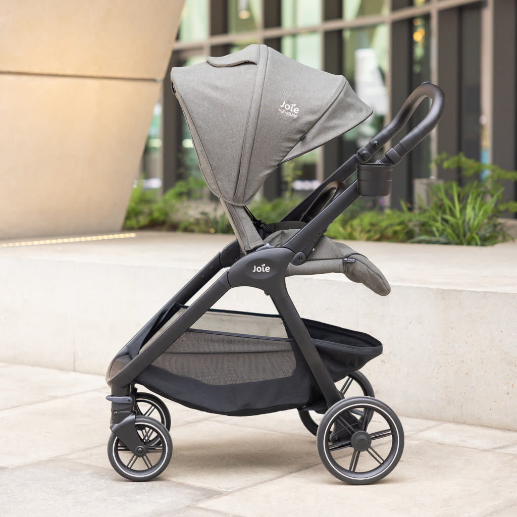Carucior Multifunctional 3 in 1 Joie Valora Signature Sandstone cu Landou si Scoica Auto