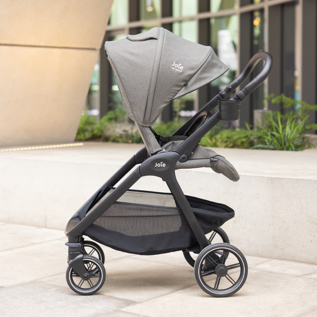 Carucior Multifunctional 3 in 1 Joie Valora Signature Sandstone cu Landou si Scoica Auto