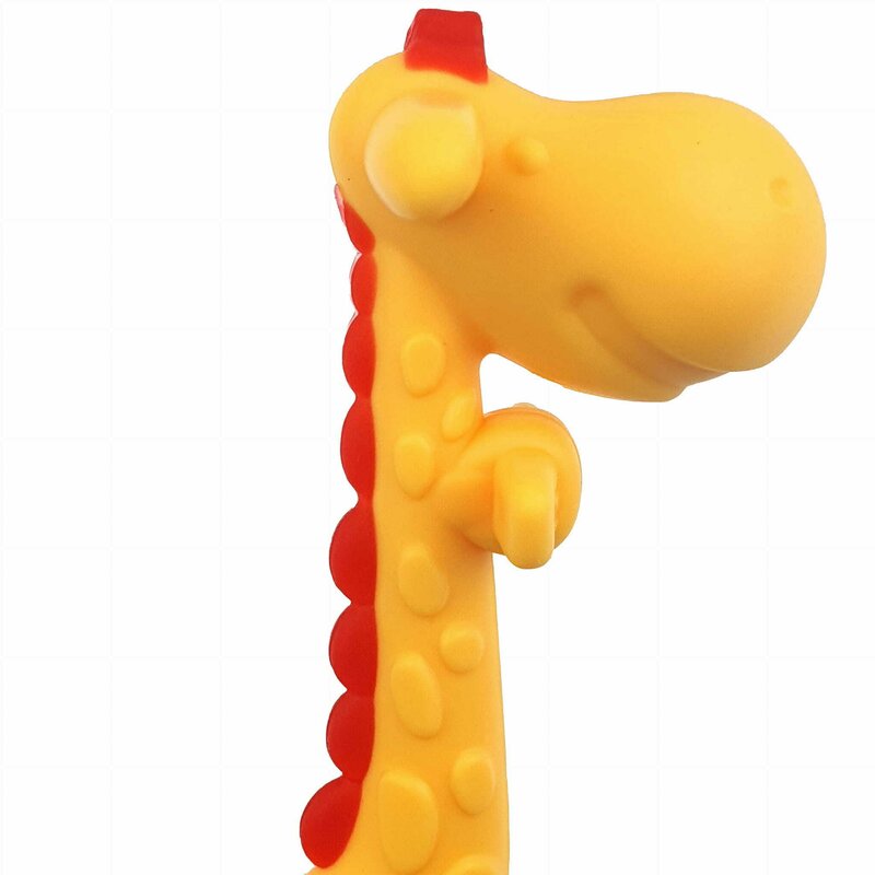Jucărie de dentiție Bocioland girafă, Yellow/Red, imaginea 10