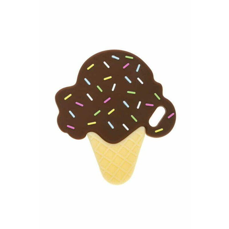 Jucarie de dentitie Bocioland din silicon, model Choco Ice