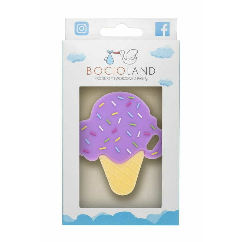 Jucarie de dentitie Bocioland Ice Berry - detaliu material