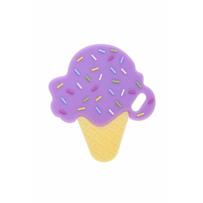 Jucarie de dentitie Bocioland din silicon, model Ice Berry