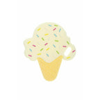 Jucarie de dentitie Bocioland din silicon, model Ice Vanilla