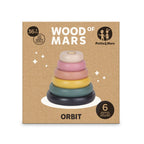 Jucarie de stivuire din lemn Petite&Mars Turn Orbit Wood of Mars