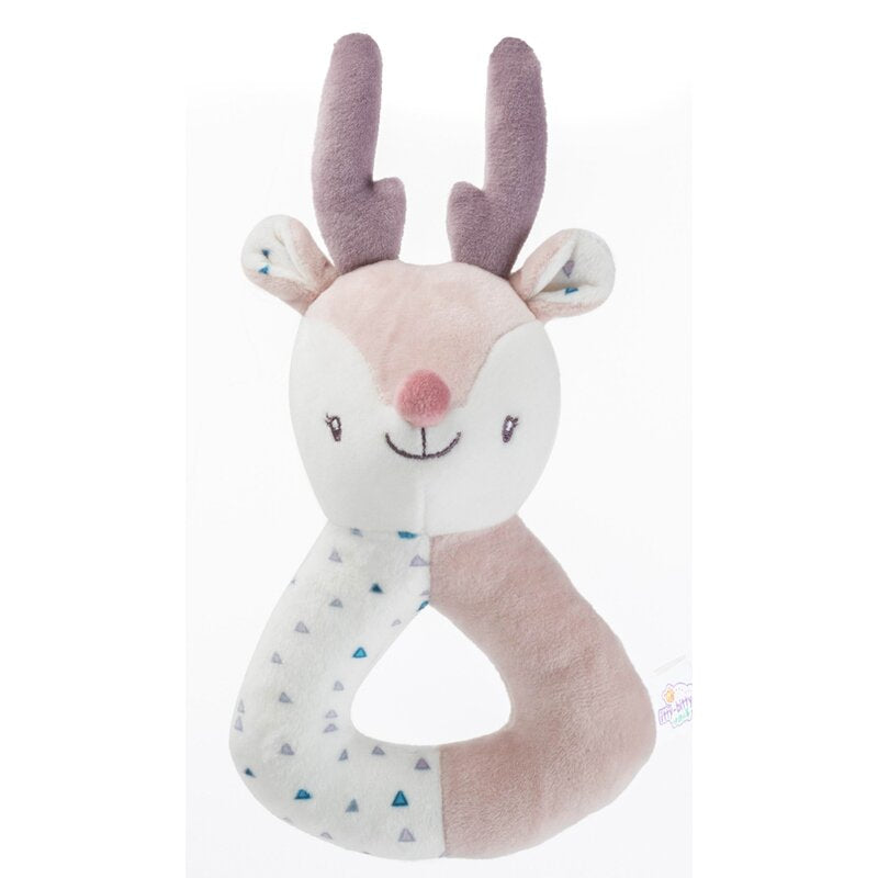 Jucarie din plus zornaitoare, Petite&Mars, 0 luni+, Conform cu standardul european de securitate CE EN 71, Caprioara Suzie
