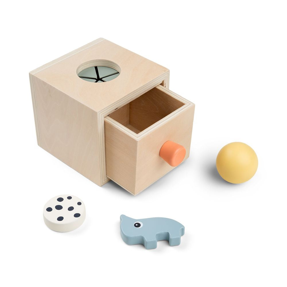 Jucarie educativa HideFind Done by Deer din lemn Nozo Colour Mix