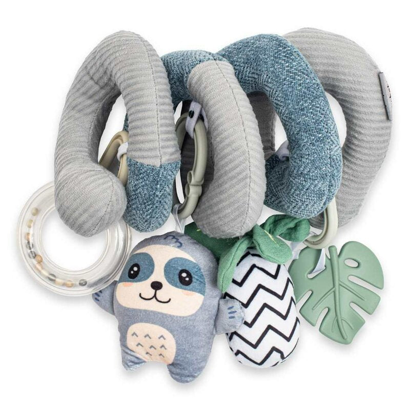 Jucarie spirala New Baby Sloth Toys, Multicolor – spirala strânsă cu jucării suspendate