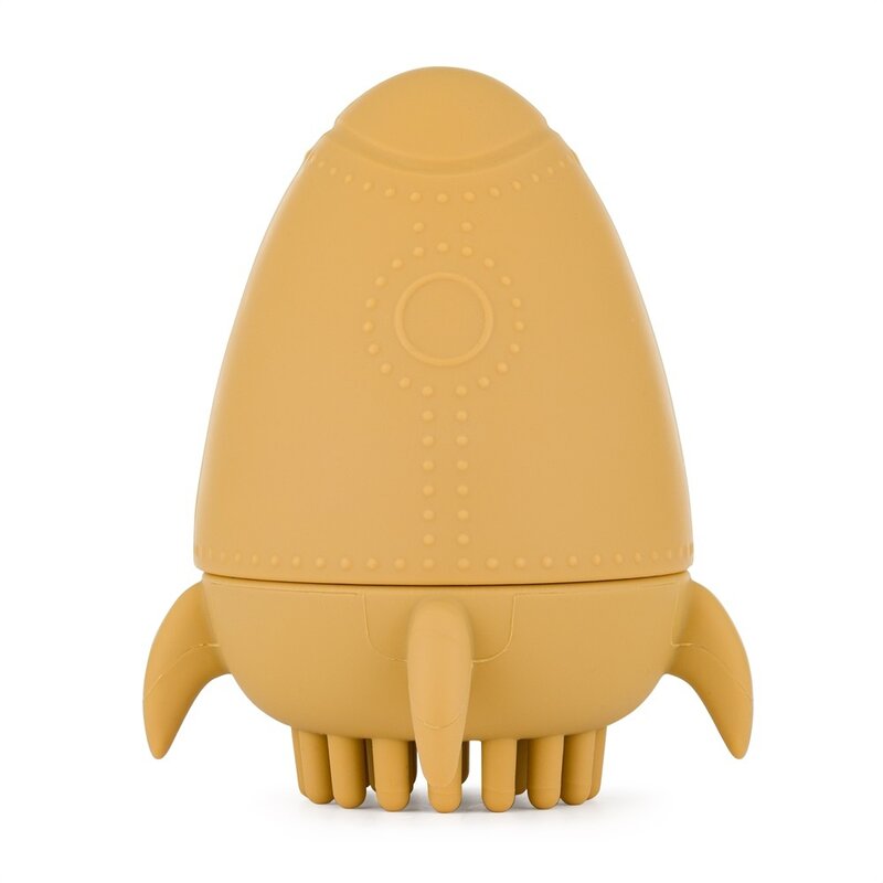 Jucarie de baie Petite&Mars Splashy Rocket din silicon 6 luni+