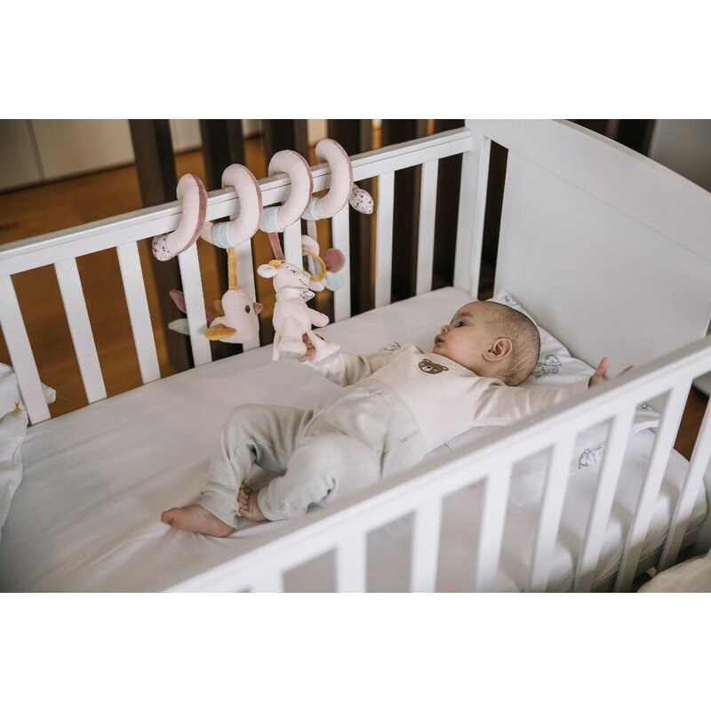 Jucarie pentru patut si carucior, Free2Play, Multifunctionala, Zoe the Mouse, Dezvolta abilitati motorii si senzoriale, 0 luni+