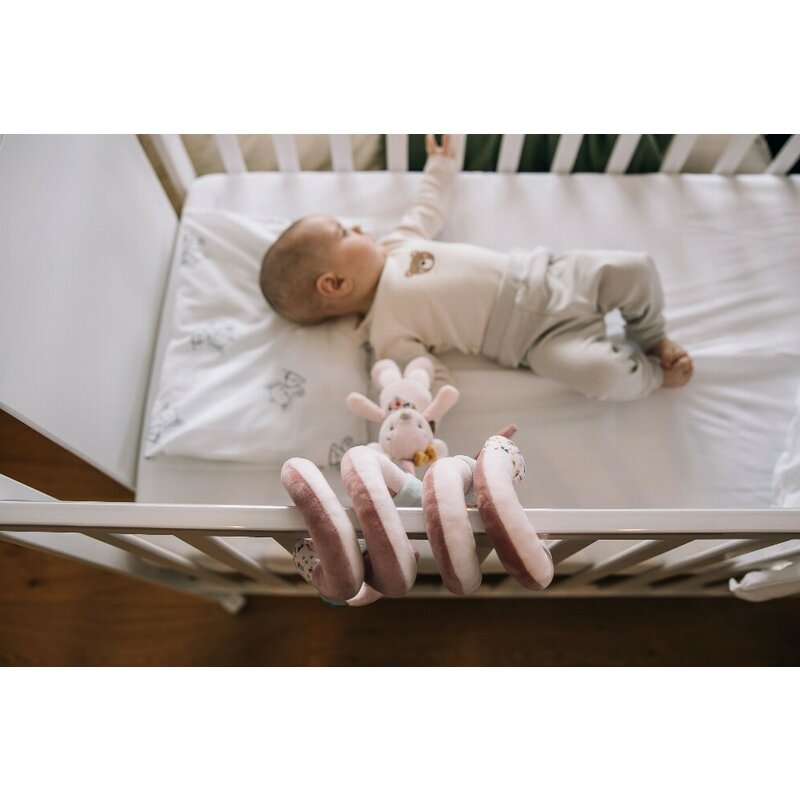 Jucarie pentru patut si carucior, Free2Play, Multifunctionala, Zoe the Mouse, Dezvolta abilitati motorii si senzoriale, 0 luni+