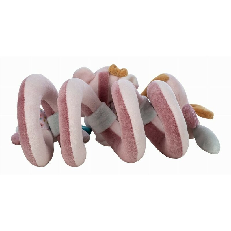 Jucarie pentru patut si carucior, Free2Play, Multifunctionala, Zoe the Mouse, Dezvolta abilitati motorii si senzoriale, 0 luni+