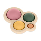 Jucarie senzoriala Petite&Mars Chill Out din silicon 6 luni+ Roz, imagine 3