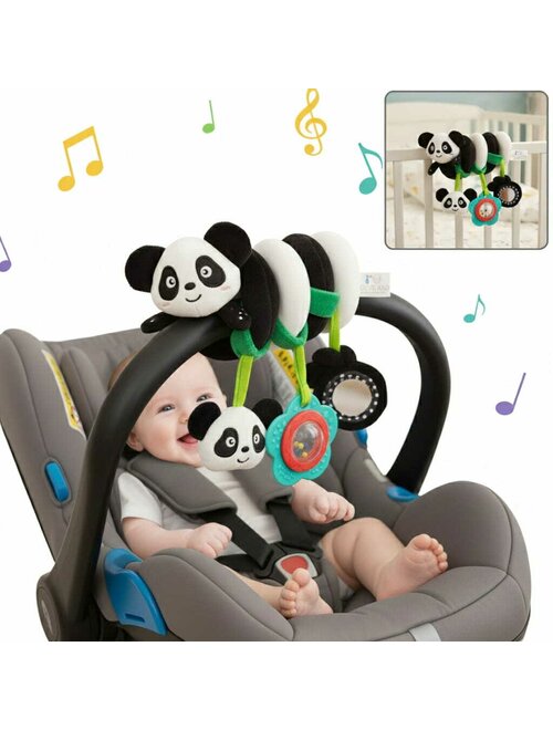 Jucărie Spirală Pătuț Cărucior Bocioland Panda Contrast Alb-Negru Oglindă 0 Luni+