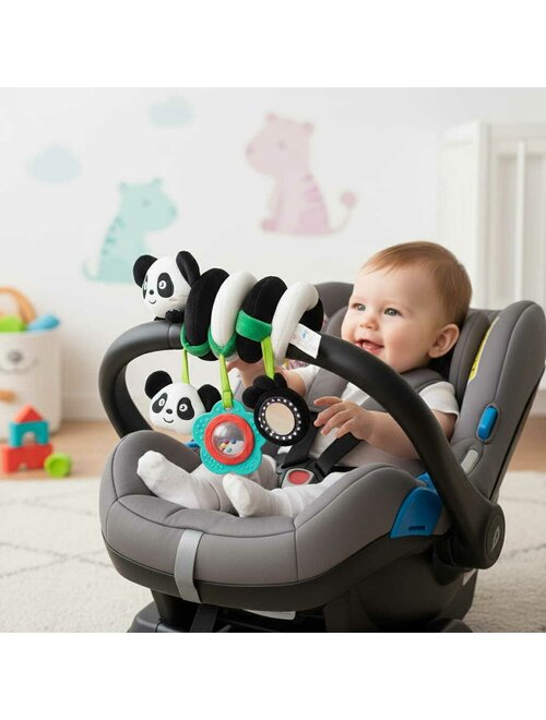 Jucărie spirală Bocioland Panda pentru pătuț și cărucior, imaginea 3