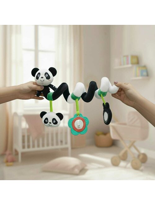 Jucărie spirală Bocioland Panda pentru pătuț și cărucior, imaginea 5