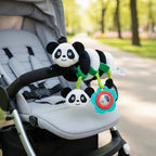 Jucărie spirală Bocioland Panda pentru pătuț și cărucior, imaginea 8