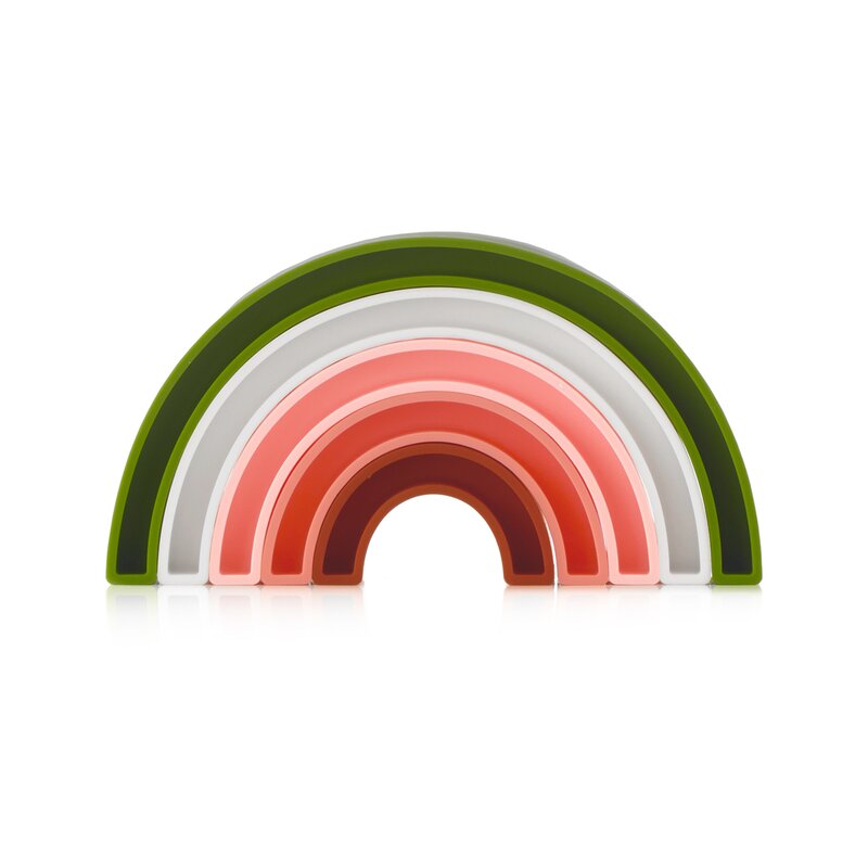 Jucărie de stivuit din silicon Jane, pepene, Watermelon