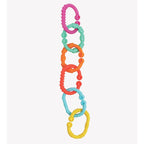Inele de dentitie Playgro Loopy Links 24 piese atasabile la carucior si scaun auto