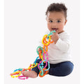 Inele de dentitie Playgro Loopy Links 24 piese atasabile la carucior si scaun auto