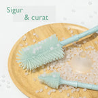 Kit perie biberoane Momcozy Push-Press, capete de perie