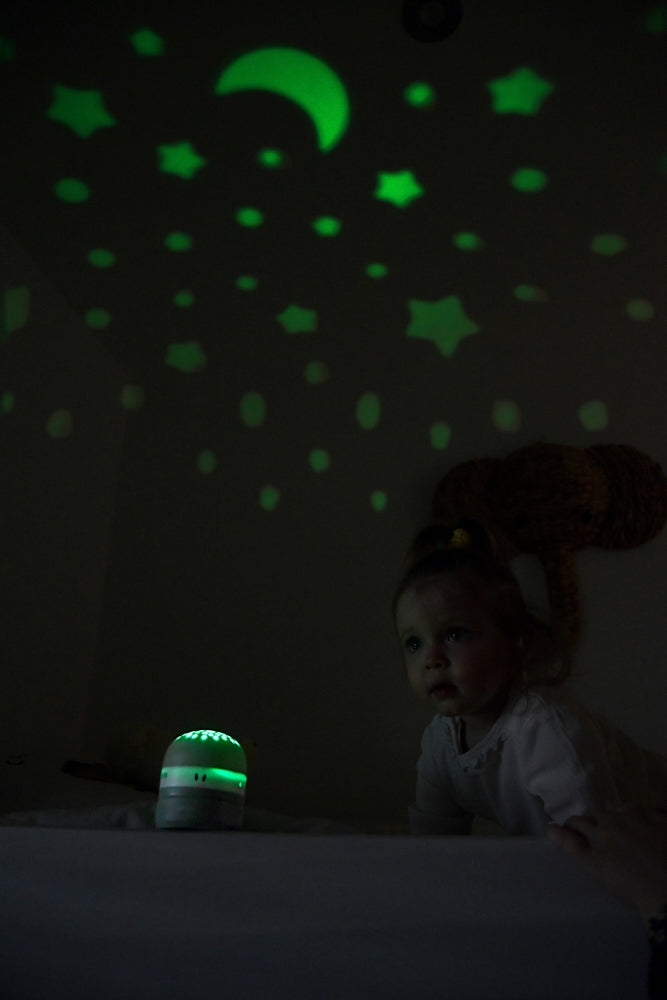 Lampa de veghe cu proiector Beaba Pixie Sage Green