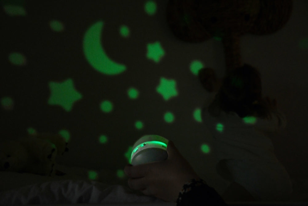 Lampa de veghe cu proiector Beaba Pixie Sage Green