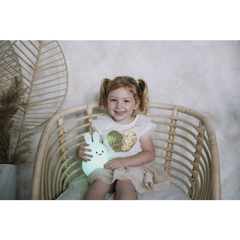 Lampa de veghe, FreeON, Silicon moale, Cu telecomanda si cablu USB, Cu 9 culori diferite si cronometru, Bear