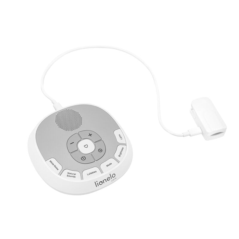 Lampa de veghe cu sunete Lionelo BabyNap 2 in 1, Alb
