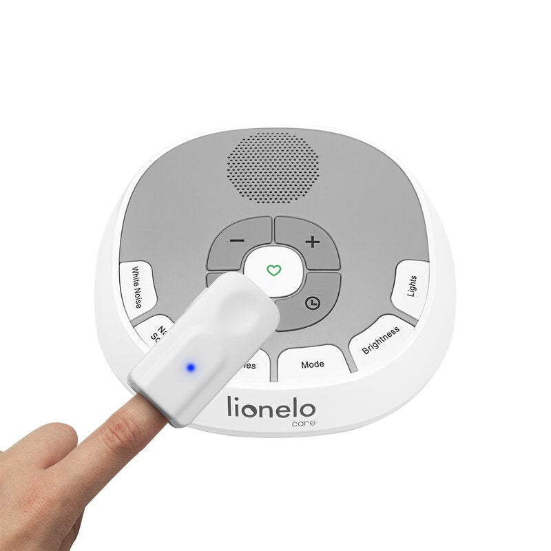 Lampa de veghe cu sunete Lionelo BabyNap 2 in 1, Alb