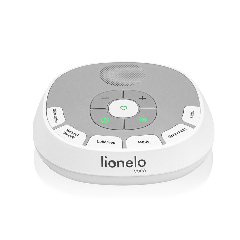 Lampa de veghe, Lionelo, BabyNap, 2 in 1, Wireless, Cu sunete si melodii de leagan, Cu 11 culori si 3 niveluri de luminozitate, Cu functie de redare si inregistrare batai inima, Alb