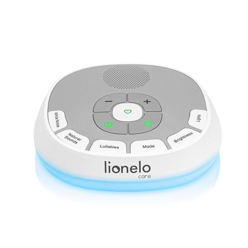 Lampa de veghe cu sunete Lionelo BabyNap 2 in 1, Alb