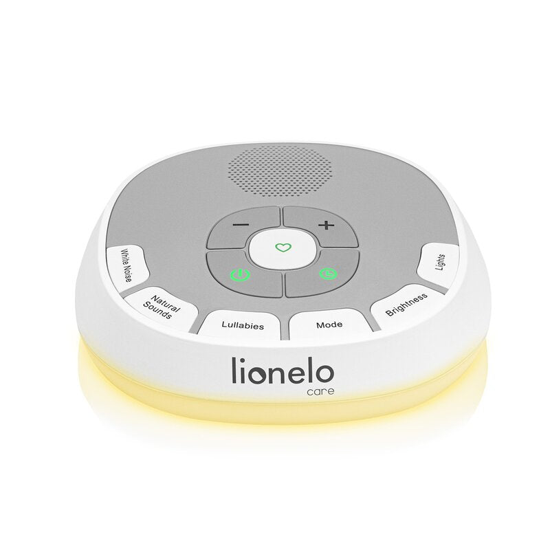 Lampa de veghe cu sunete Lionelo BabyNap 2 in 1, Alb