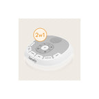 Lampa de veghe cu sunete Lionelo BabyNap 2 in 1, Alb