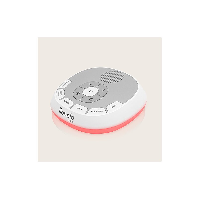 Lampa de veghe cu sunete Lionelo BabyNap 2 in 1, Alb