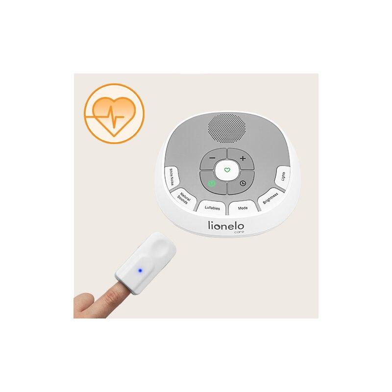 Lampa de veghe cu sunete Lionelo BabyNap 2 in 1, Alb
