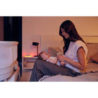Lampa de veghe cu sunete Lionelo BabyNap 2 in 1, Alb