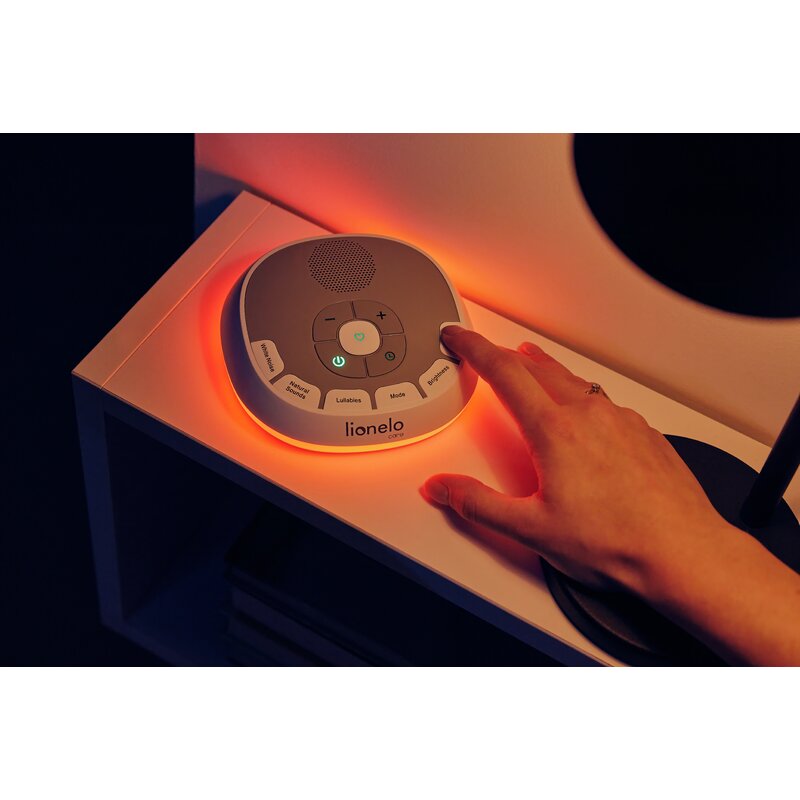Lampa de veghe cu sunete Lionelo BabyNap 2 in 1, Alb