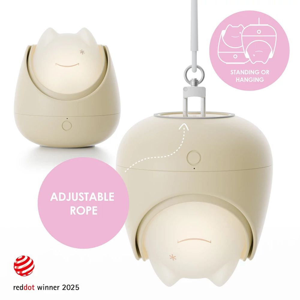 Lampa de Veghe Nosiboo Zigg Antrenor Somn Lumina Rosie Temporizator Beige