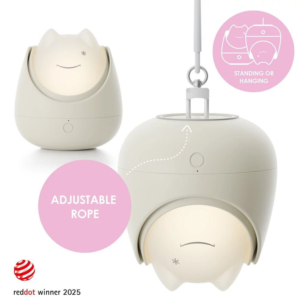 Lampa de Veghe Nosiboo Zigg Antrenor Somn Lumina Rosie Temporizator Grey