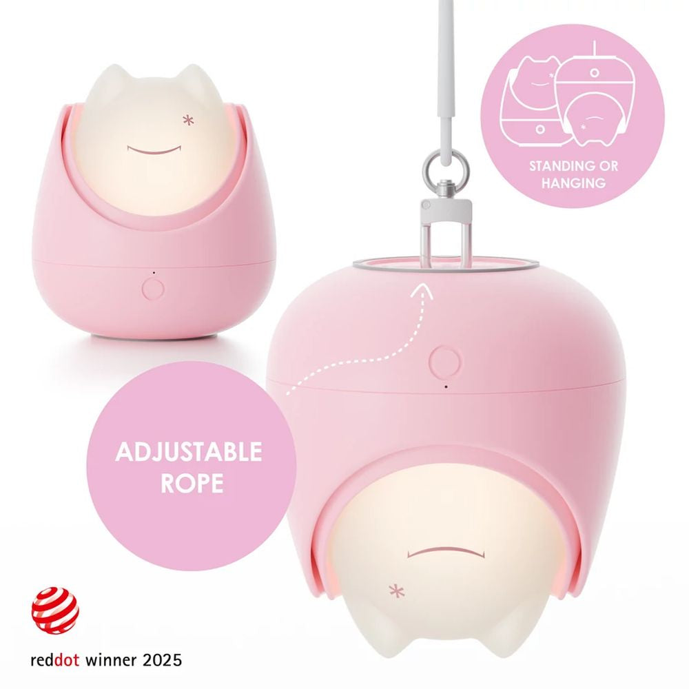 Lampa de Veghe Nosiboo Zigg Antrenor Somn Lumina Rosie Temporizator Pink