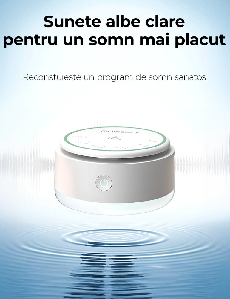 Lampa de Veghe Portabila Momcozy cu Sunete Albe Acumulator si Temporizator