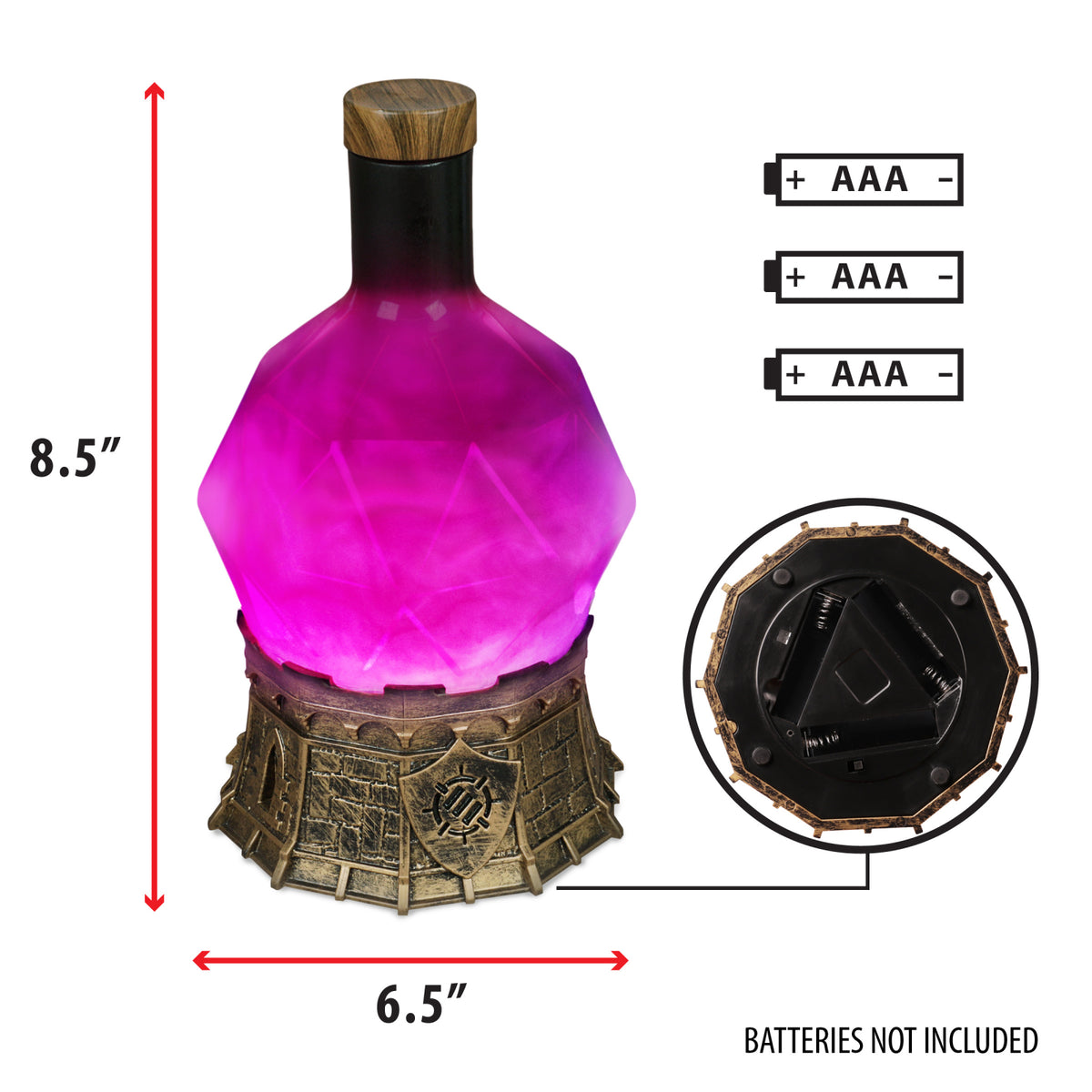 Lampă Poțiunea Vrăjitorului Mov - Iluminare Ambientală Premium pentru Gaming și Decor