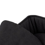 Landou portabil, Jane, Montare in carucior, Cu manere, Cu salteluta 95% materiale reciclate cu protectie UPF50, 67x29.5x43 cm, 0-9 Kg, Cold Black