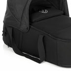 Landou portabil, Jane, Montare in carucior, Cu manere, Cu salteluta 95% materiale reciclate cu protectie UPF50, 67x29.5x43 cm, 0-9 Kg, Cold Black