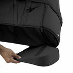 Landou portabil, Jane, Montare in carucior, Cu manere, Cu salteluta 95% materiale reciclate cu protectie UPF50, 67x29.5x43 cm, 0-9 Kg, Cold Black