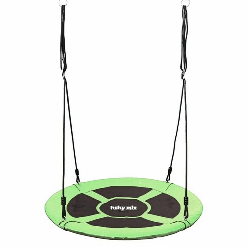 Leagăn cuib Baby Mix Nest Swing 100 cm, Verde – vedere de ansamblu