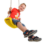 Leagan, Dice, Swing Seat, Fara spatar, Cu franghie PP, Cu inaltime reglabila pana la 240 cm, Pana la 70 kg, 3 ani+, Blue
