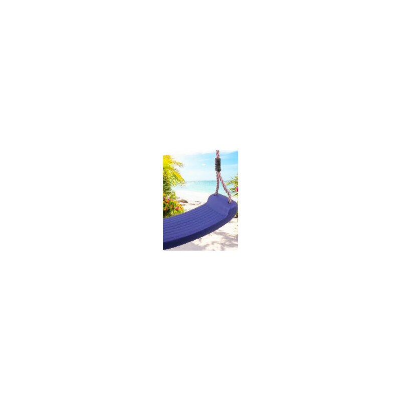 Leagan, Dice, Swing Seat, Fara spatar, Cu franghie PP, Cu inaltime reglabila pana la 240 cm, Pana la 70 kg, 3 ani+, Blue
